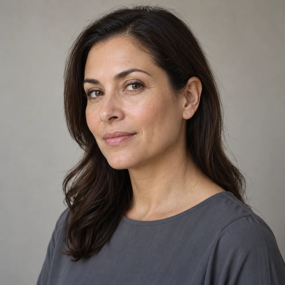 Editorial portrait introducing facial procedure topics; not a patient result